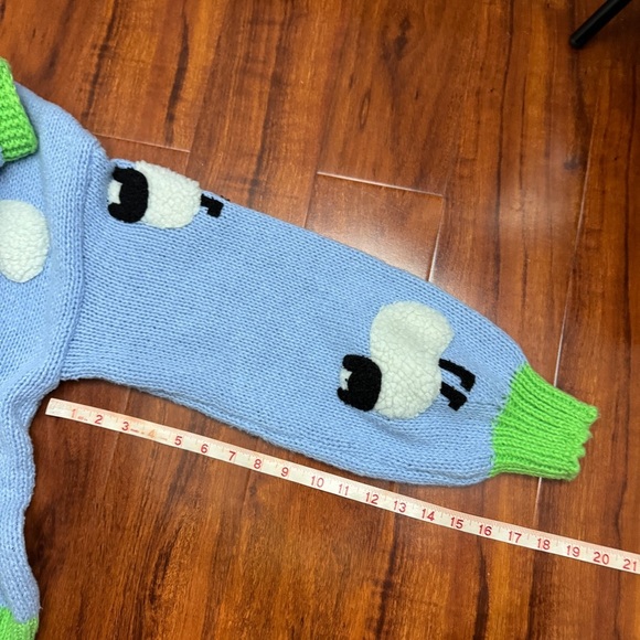 Debut Vintage Sweater Sheep Cardigan Size Medium - Picture 7 of 7